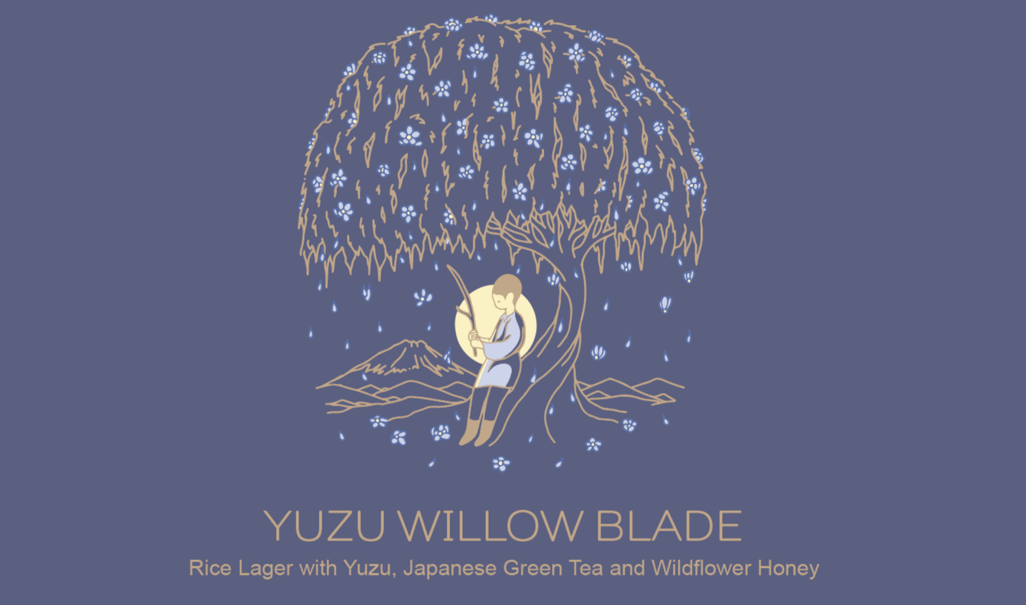 Hudson Valley Yuzu Willow Blade beer Label Full Size