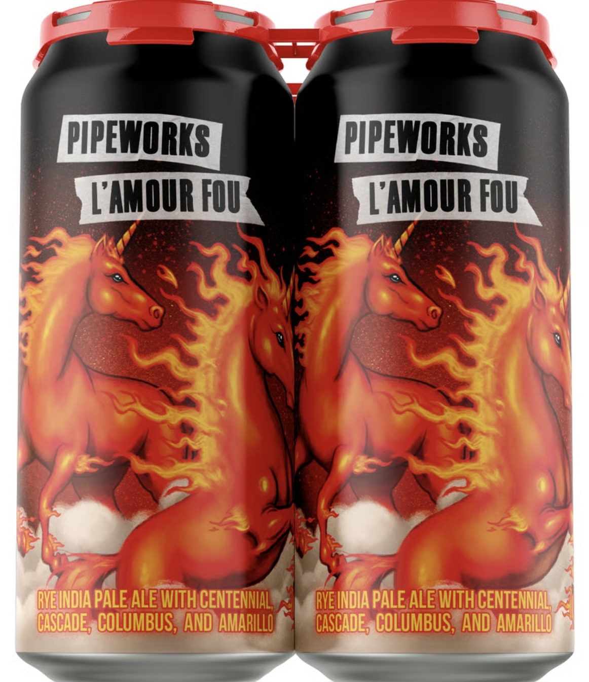 Pipeworks L'amour Fou beer Label Full Size