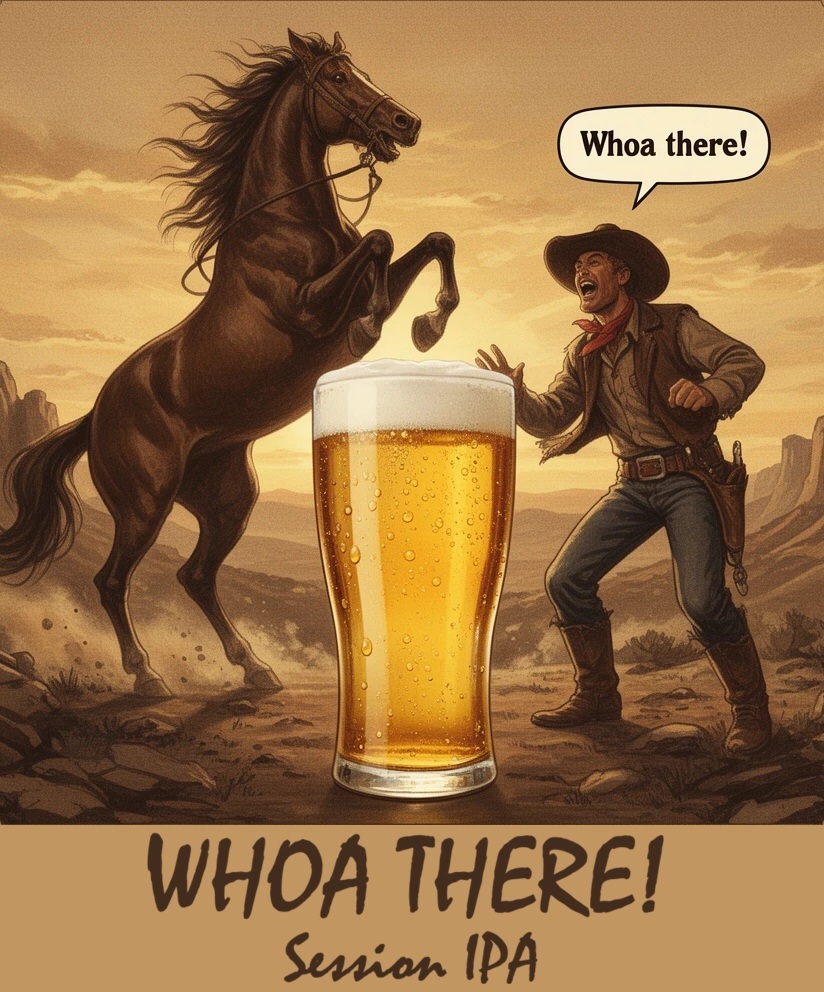 Old Mill Whoa There! beer Label Full Size