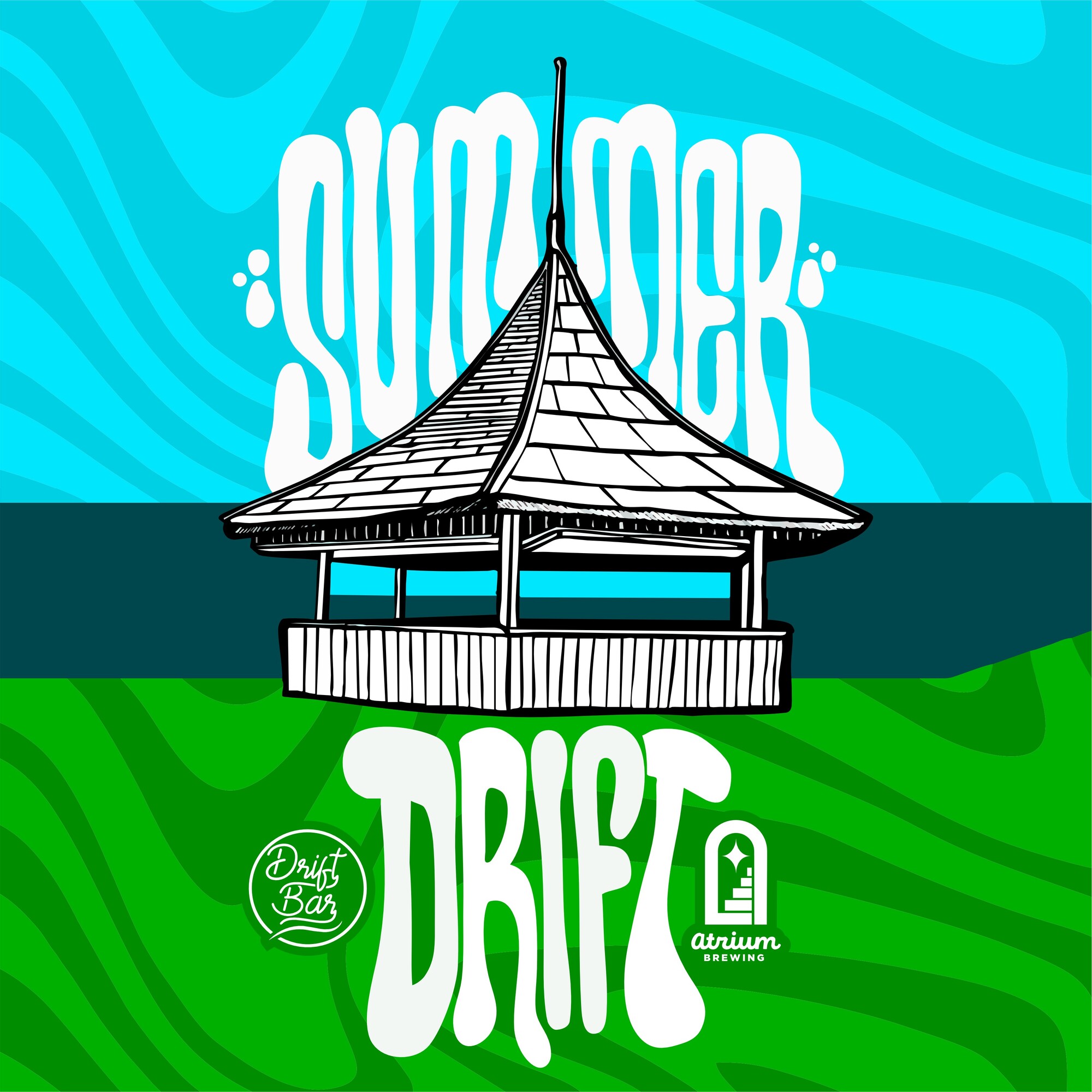Atrium Summer Drift beer Label Full Size