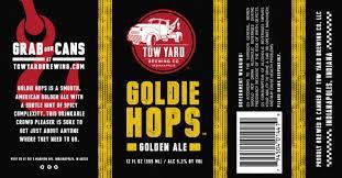 Tow Yard Goldie Hops beer Label Full Size