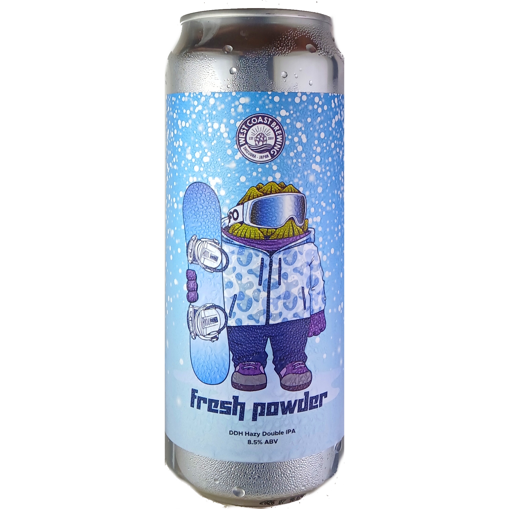 WCB Fresh Powder beer Label Full Size