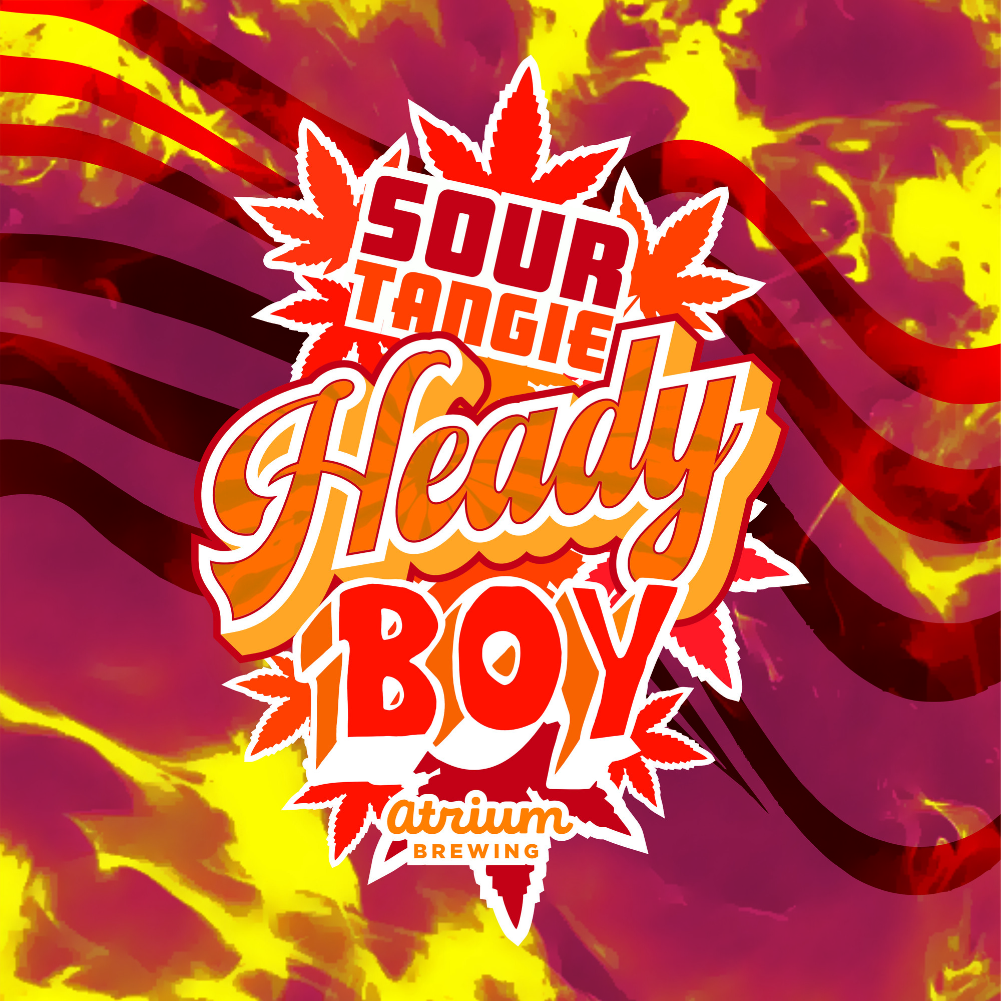 Atrium Sour Tangie Heady Boy beer Label Full Size