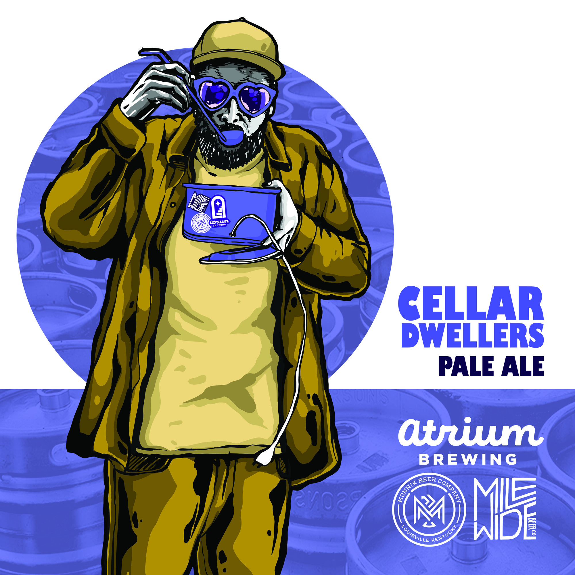 Atrium Cellar Dwellers beer Label Full Size