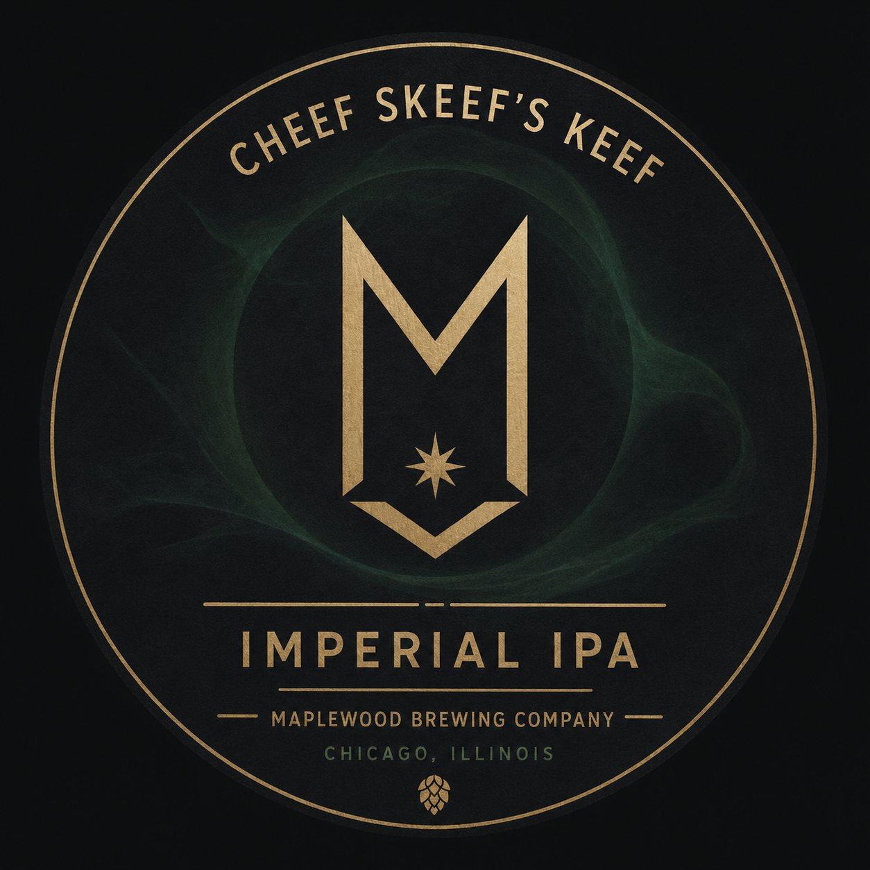 Maplewood Cheef Skeef's Keef beer Label Full Size
