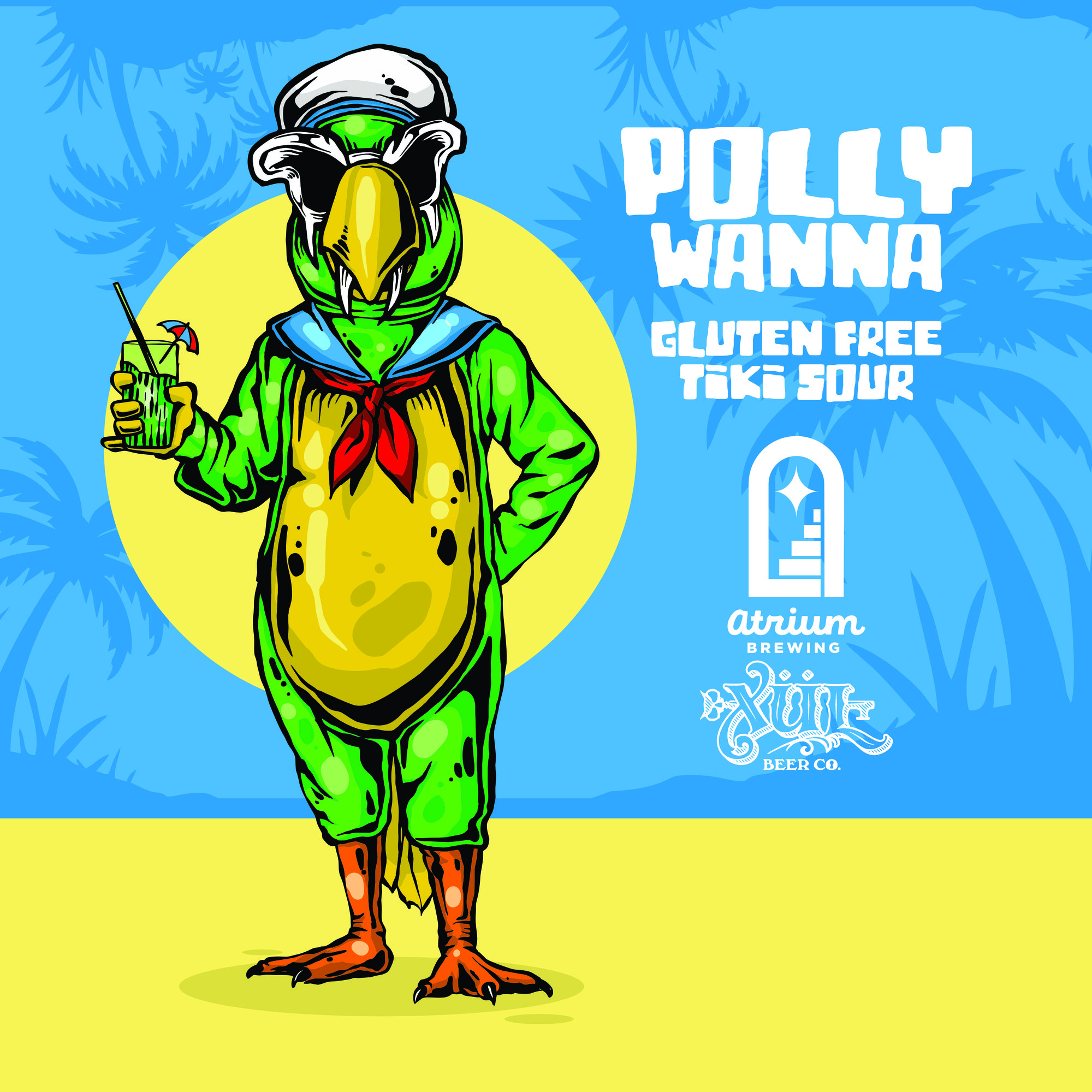 Atrium Polly Wanna beer Label Full Size