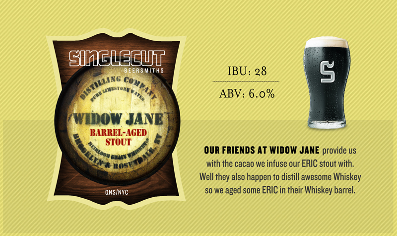 SingleCut Widow Jane Barerel-Aged Eric More Cowbell! beer Label Full Size