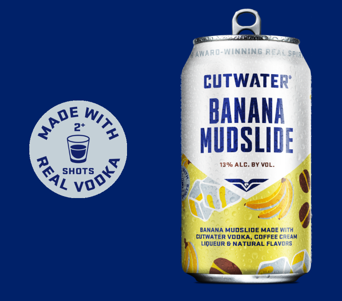 Cutwater Banana Mudslide beer Label Full Size
