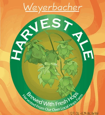 Weyerbacher Harvest Ale beer Label Full Size