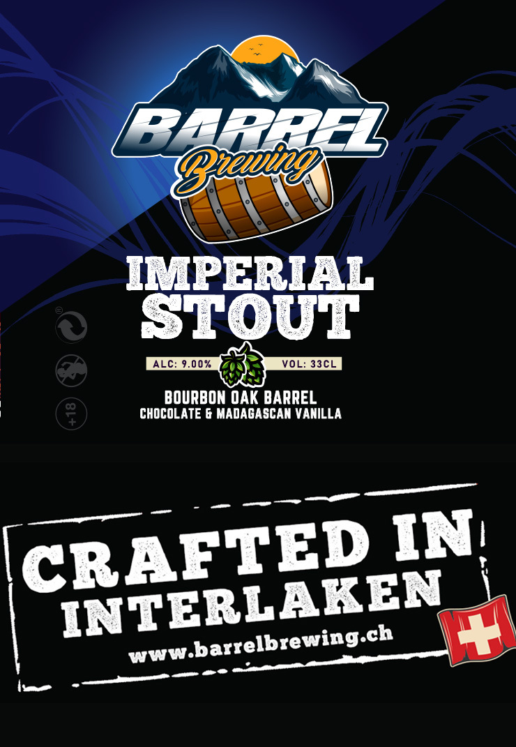 Barrel Bourbon Barrel Imperial Stout beer Label Full Size