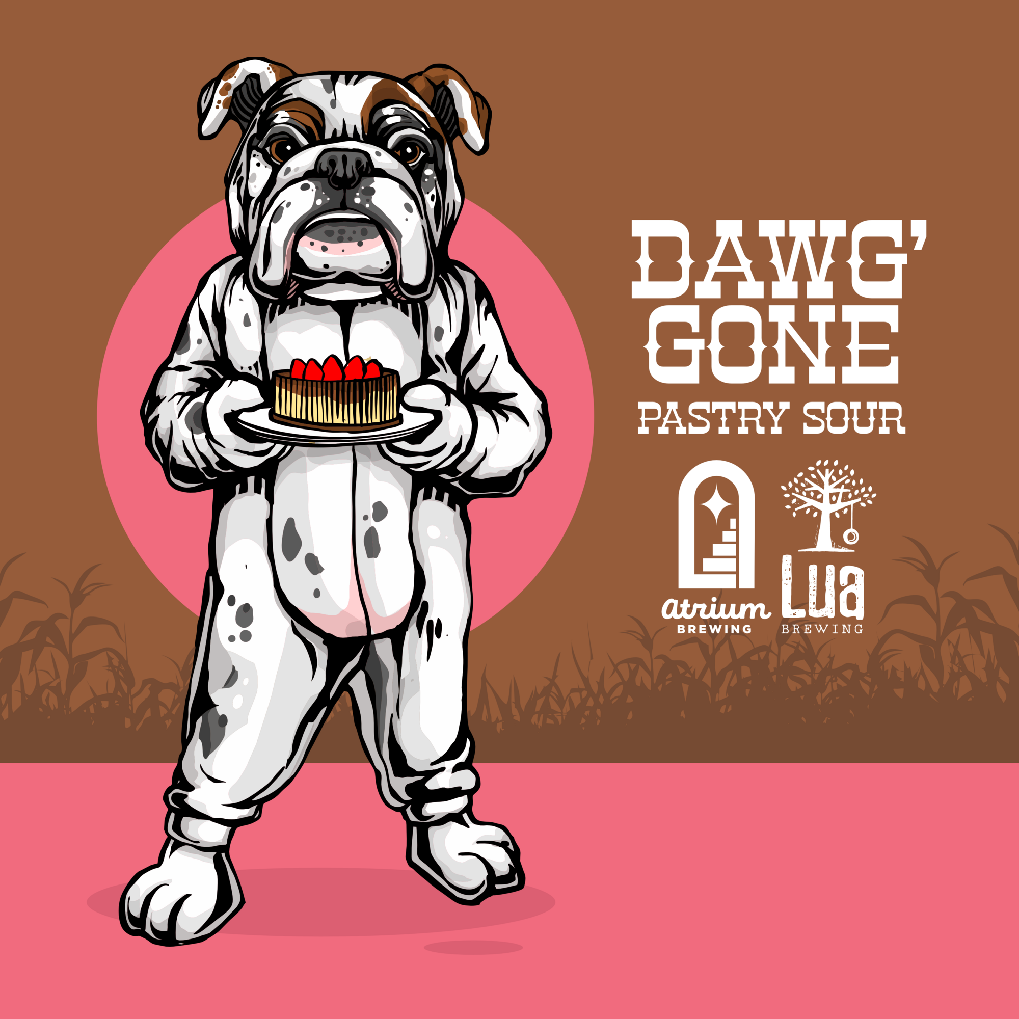 Atrium Dawg Gone beer Label Full Size
