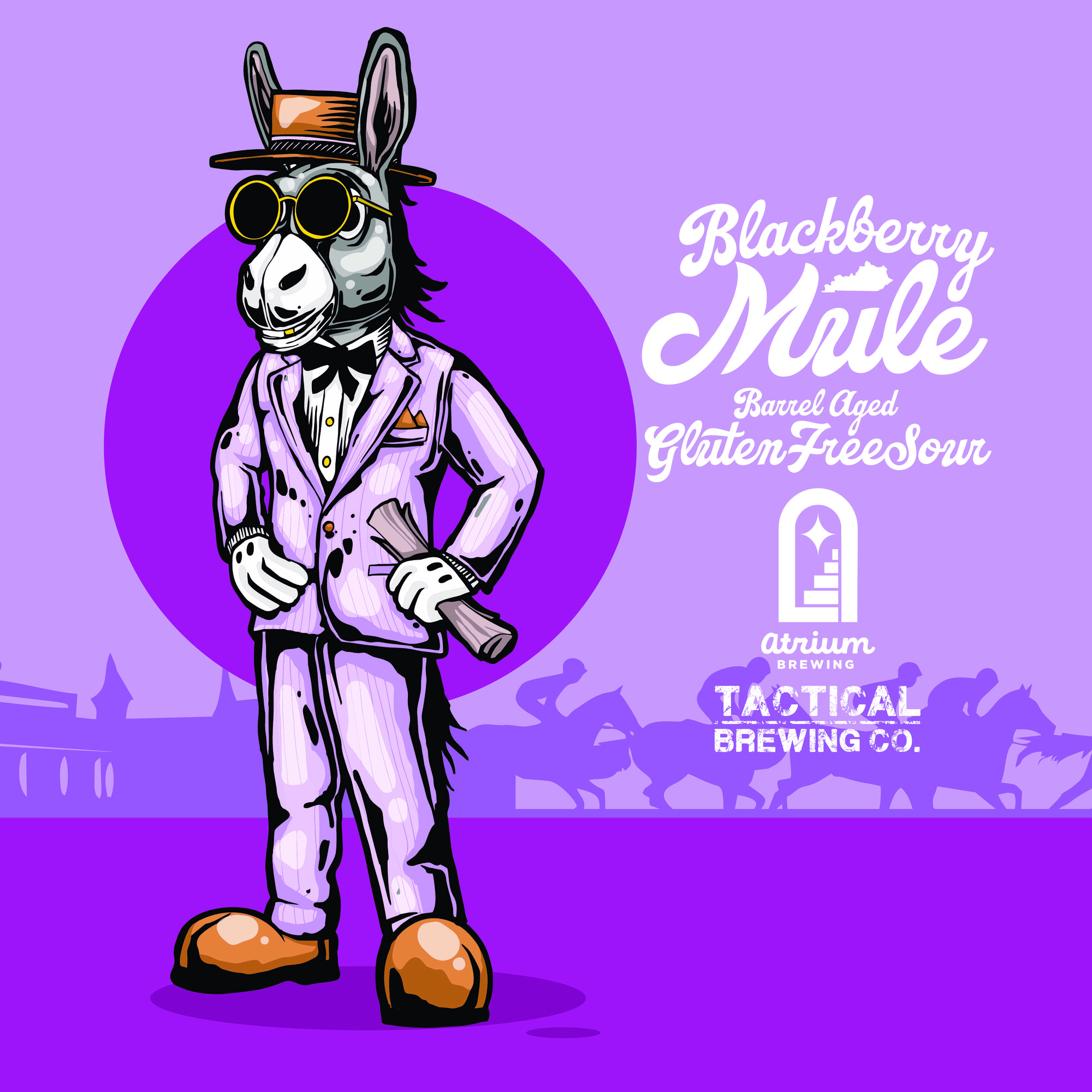 Atrium Blackberry Mule beer Label Full Size