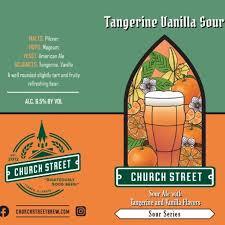 Church Street Tangerine Sour beer Label Full Size