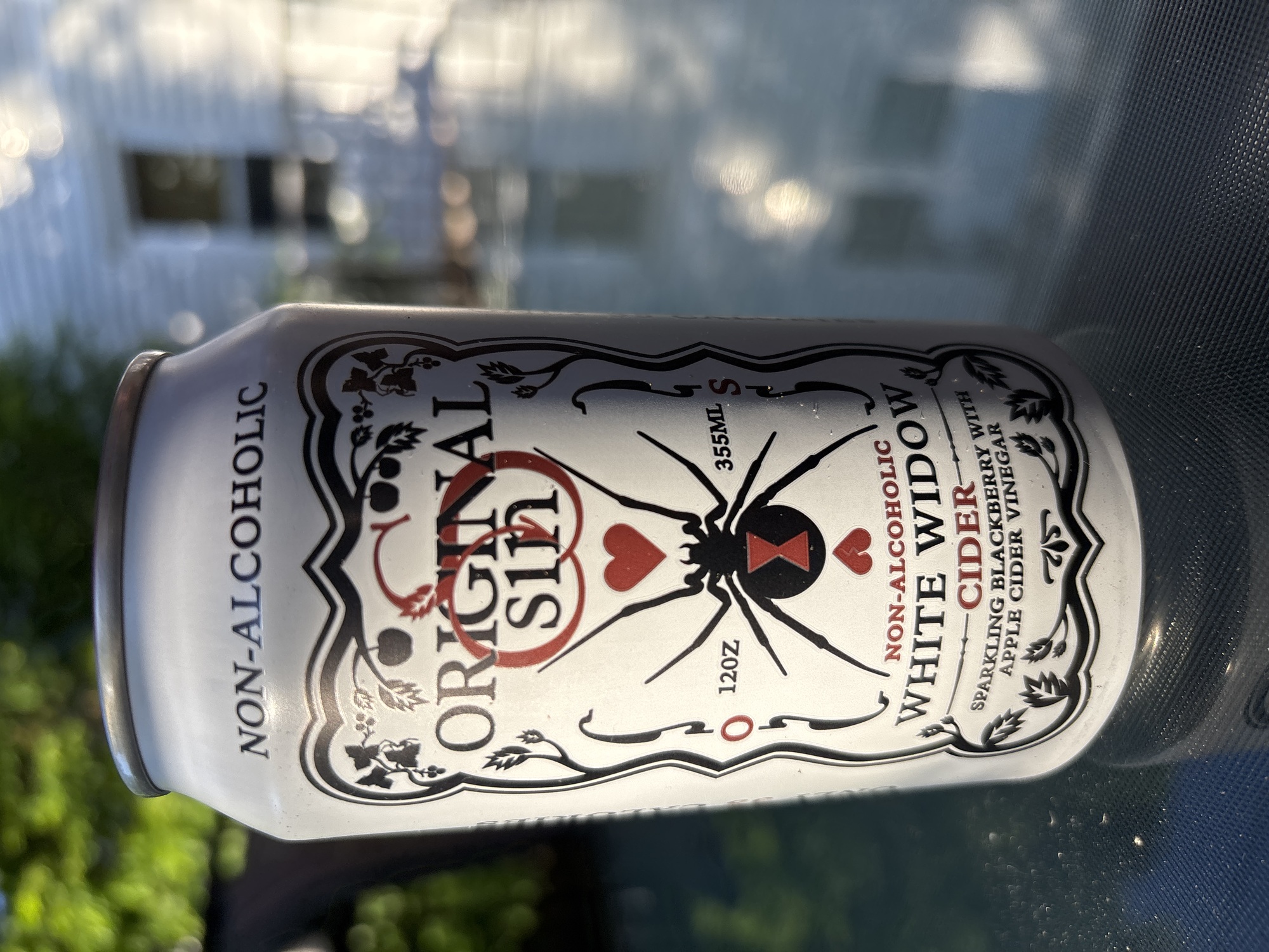 Original Sin Non-alcoholic white widow beer Label Full Size