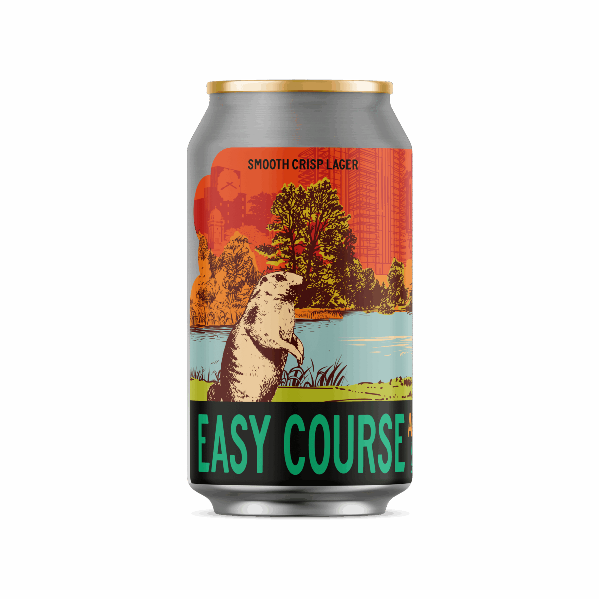 Cinderlands Easy Course beer Label Full Size
