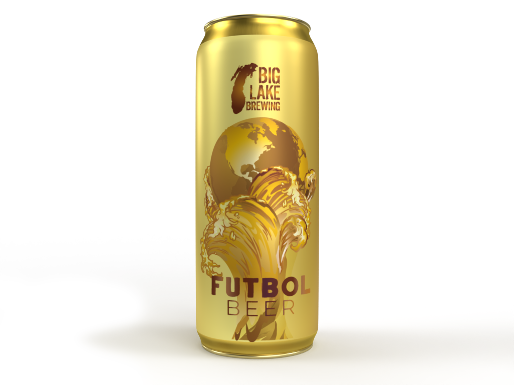 Big Lake Futbol Beer beer Label Full Size