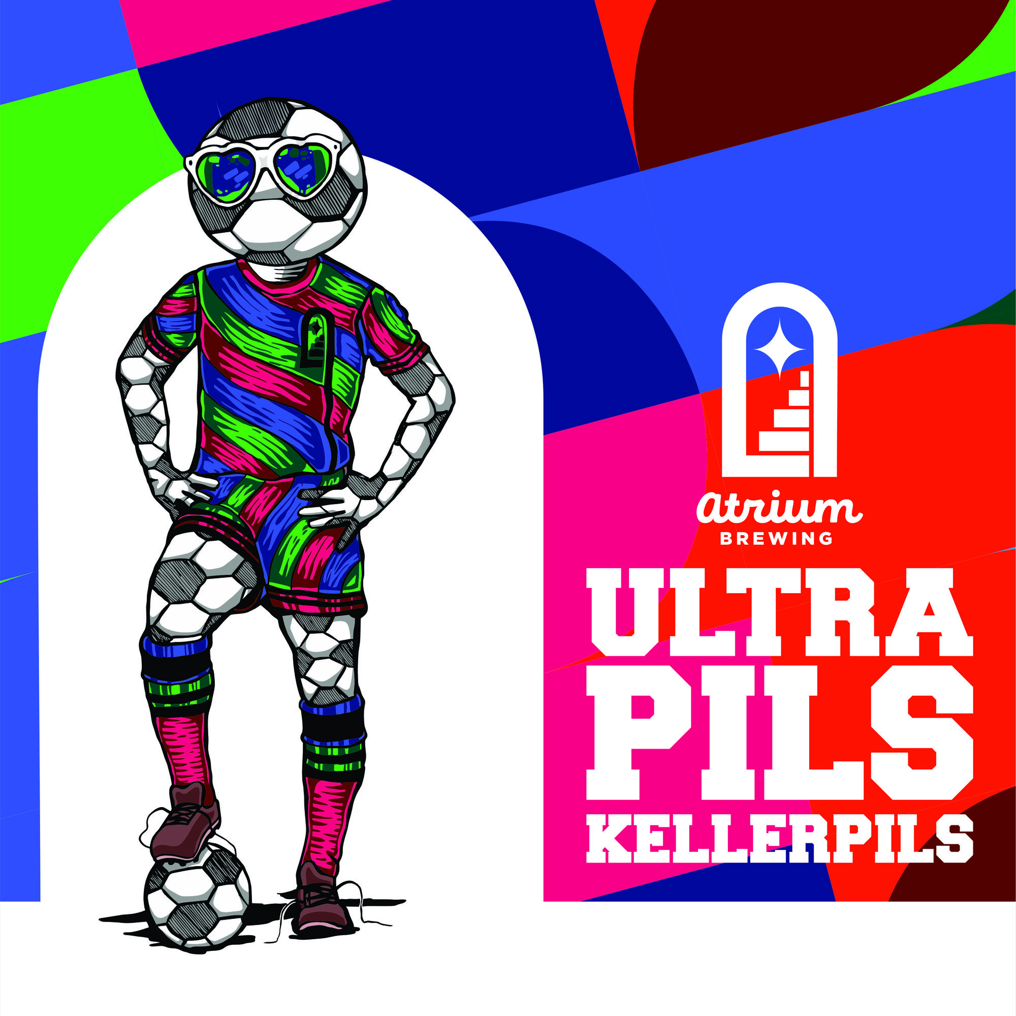 Atrium Ultra Pils beer Label Full Size
