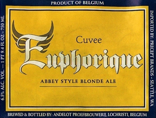 De Proef Euphorique beer Label Full Size