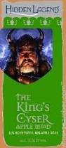 Hidden Legend The King's Cyser beer Label Full Size