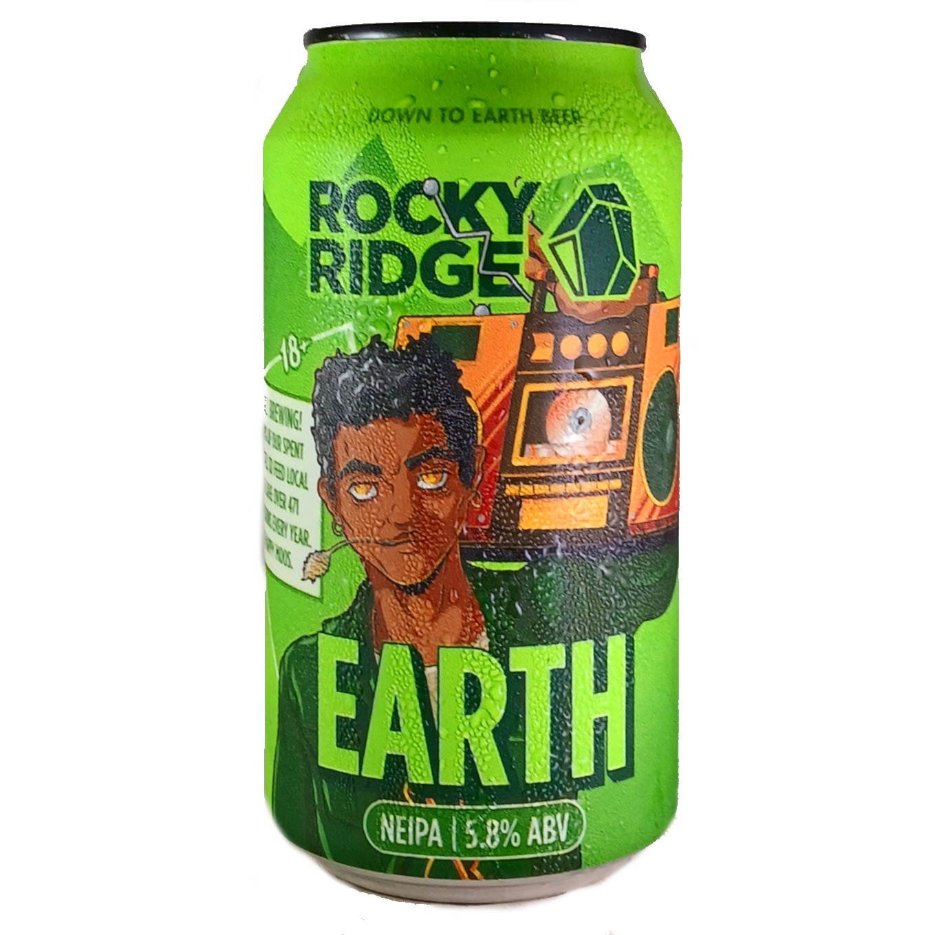 Rocky Ridge Earth V2 beer Label Full Size