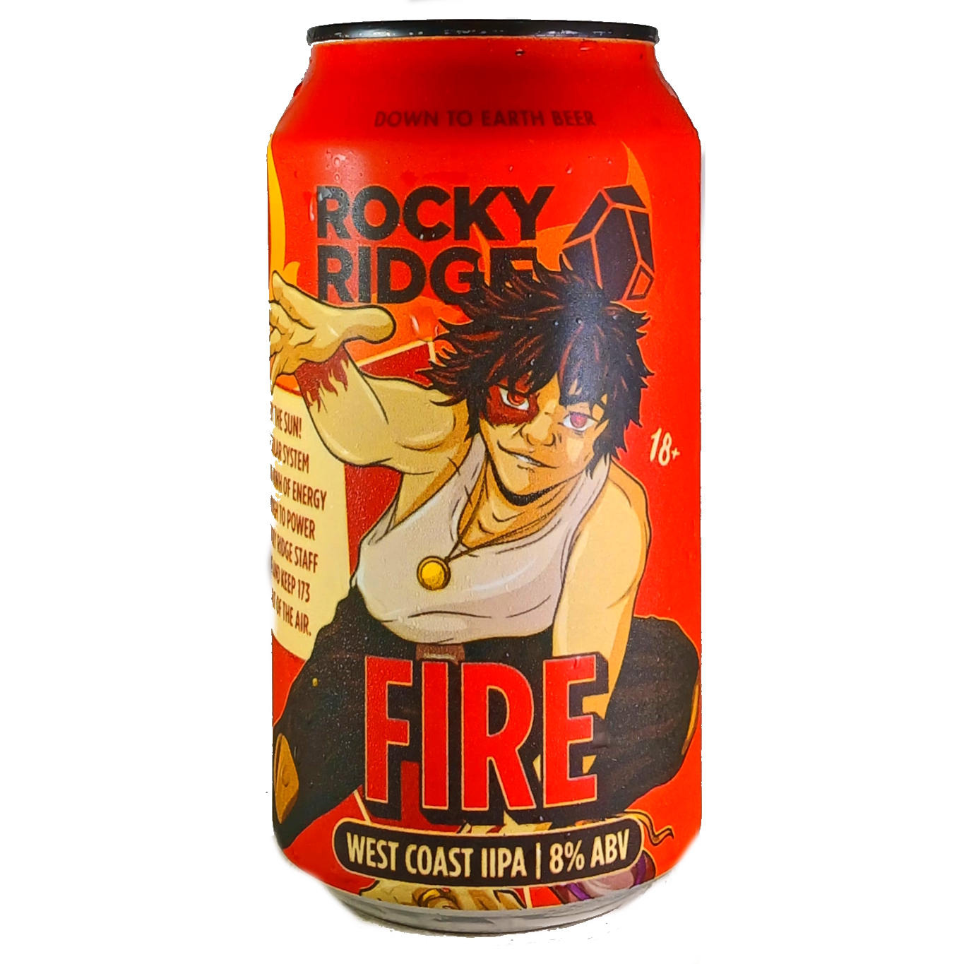 Rocky Ridge Fire V2 beer Label Full Size