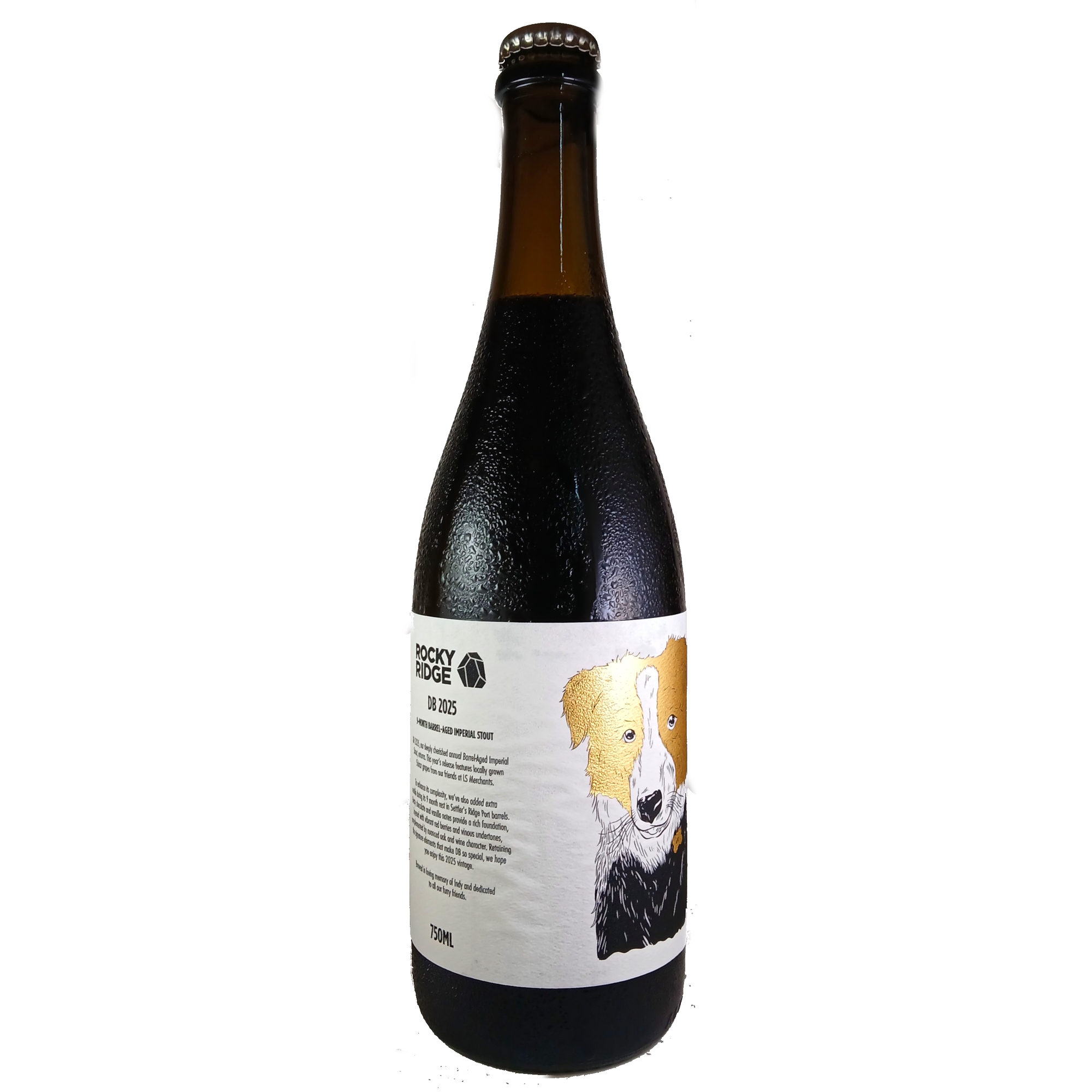 Rocky Ridge DB 2025 Port Barrel Aged beer Label Full Size