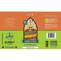Church Street 9-9-9 beer Label Full Size