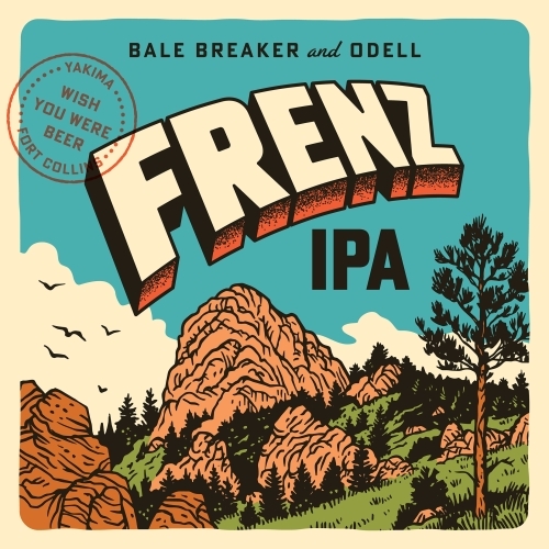 Bale Breaker + Odell Frenz IPA: Odell Brewing beer Label Full Size