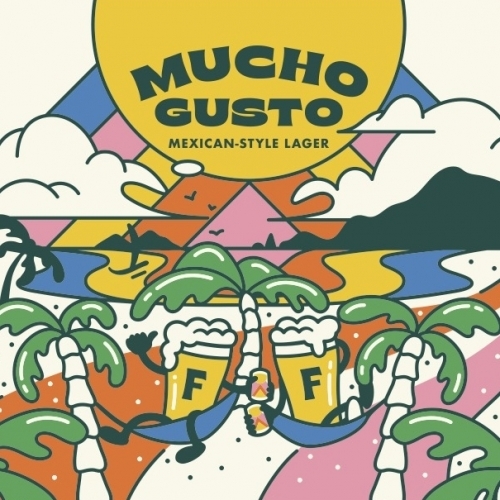 Fast Friends Mucho Gusto beer Label Full Size