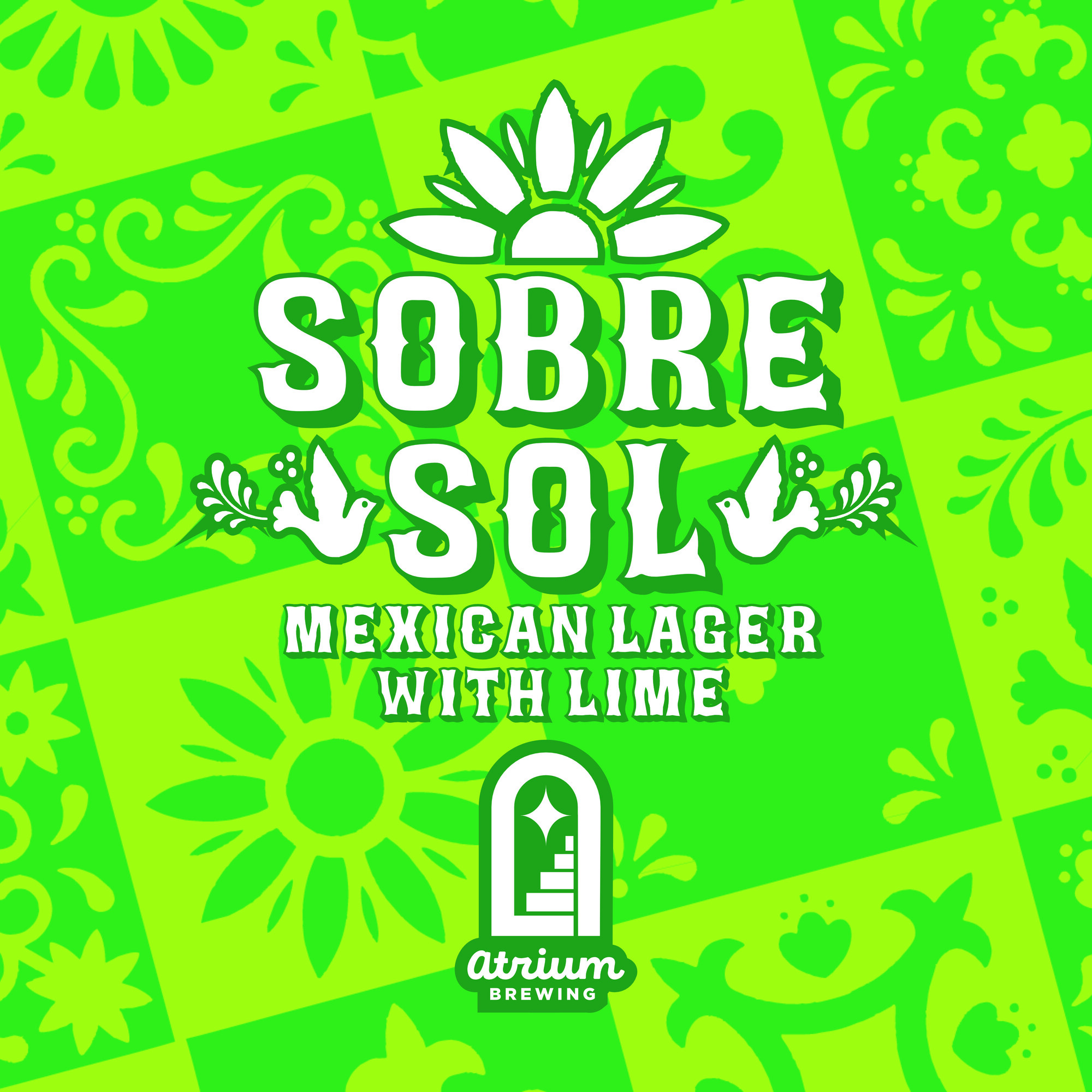 Atrium Sobre Sol beer Label Full Size