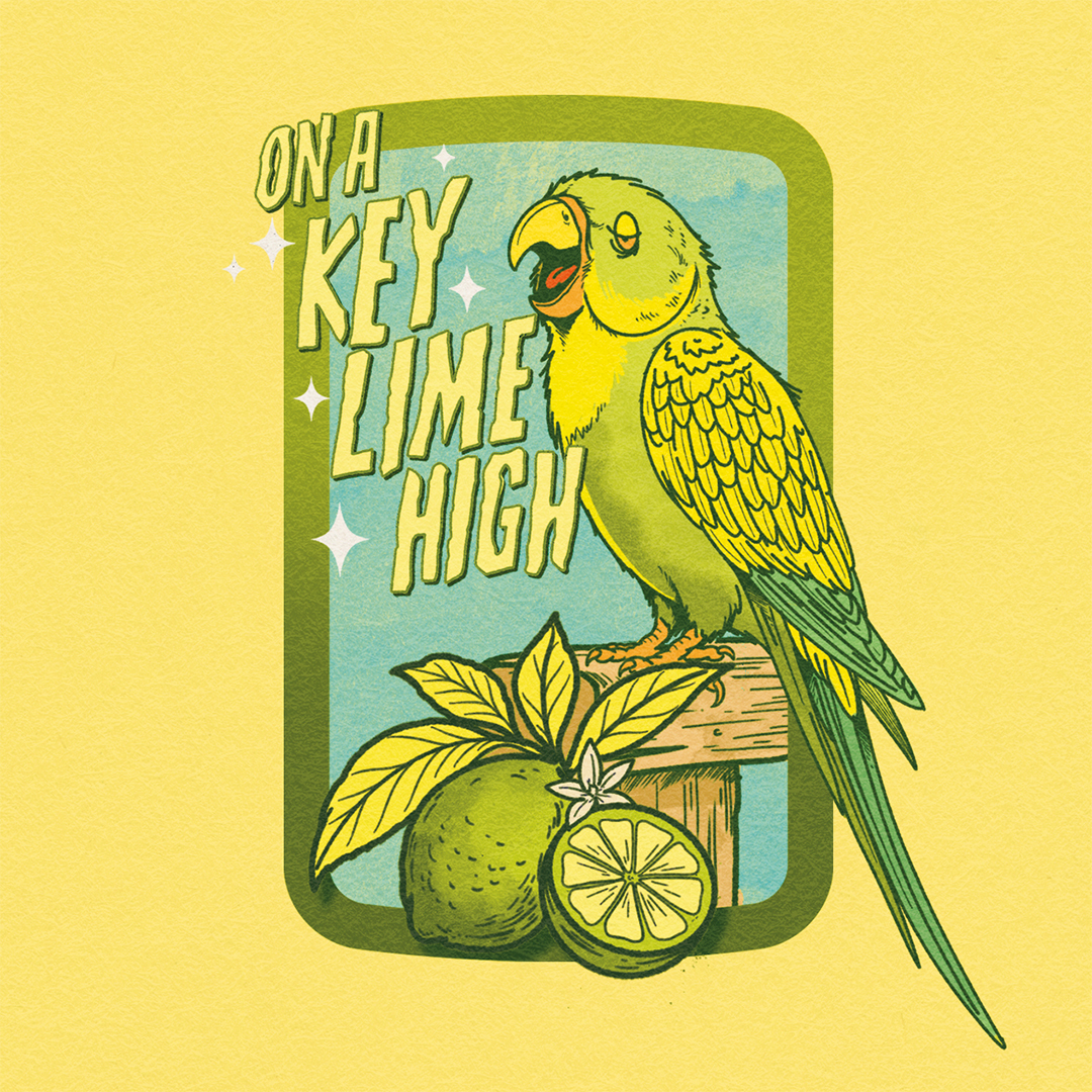 Tripping Animals + Cloudwater On A Key Lime High beer Label Full Size