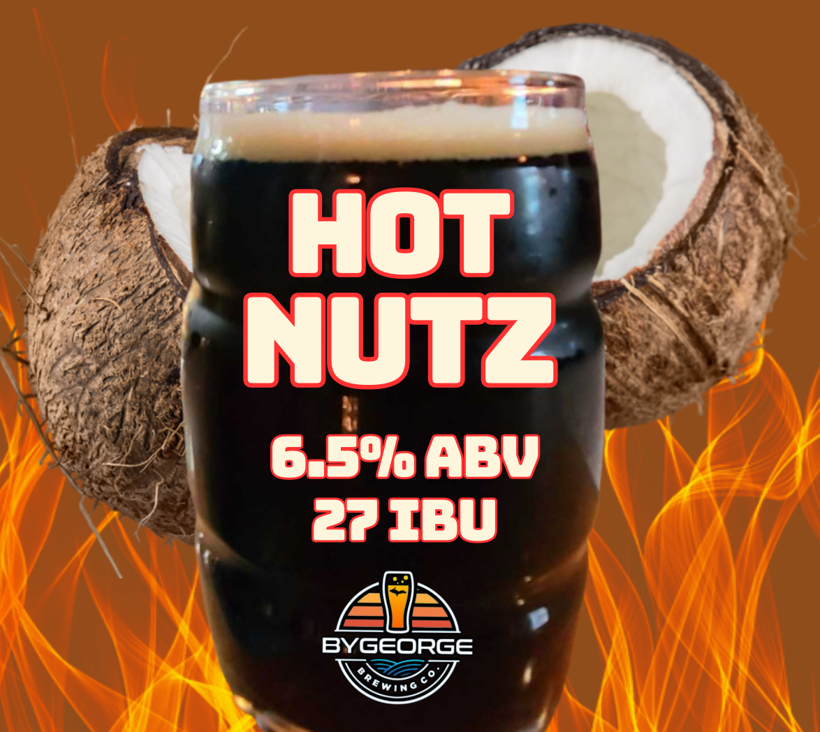 ByGeorge Hot Nutz (Toasted Coconut & Habanero) beer Label Full Size