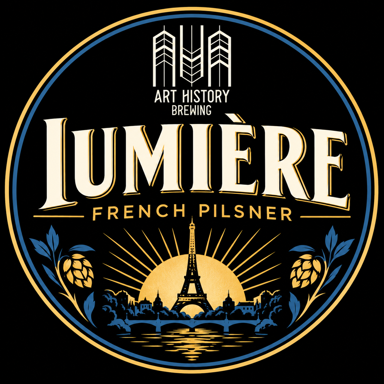 Art History Lumière beer Label Full Size