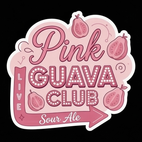 Cedar Glade Pink Guava Club beer Label Full Size