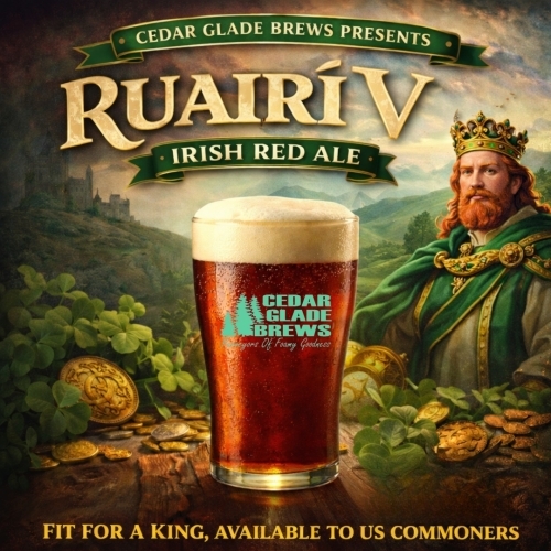 Cedar Glade Rauiri V beer Label Full Size