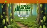 Cedar Glade Maniac Pale Ale beer