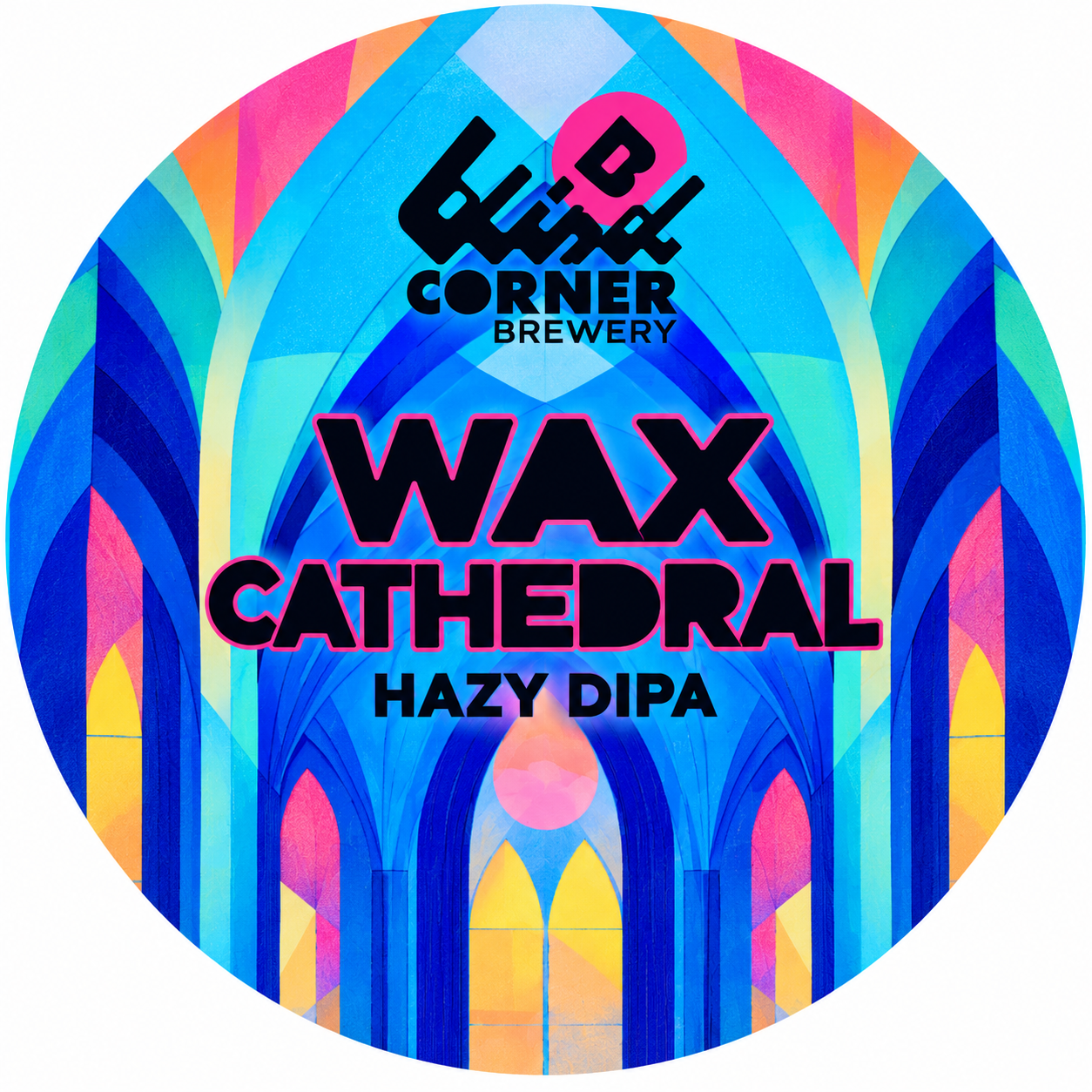 Blind Corner Wax Cathedral beer Label Full Size