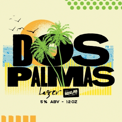 Boxlab Dos Palmas beer Label Full Size