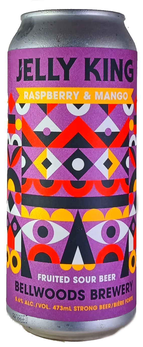 Bellwoods Jelly King Raspberry & Mango beer Label Full Size