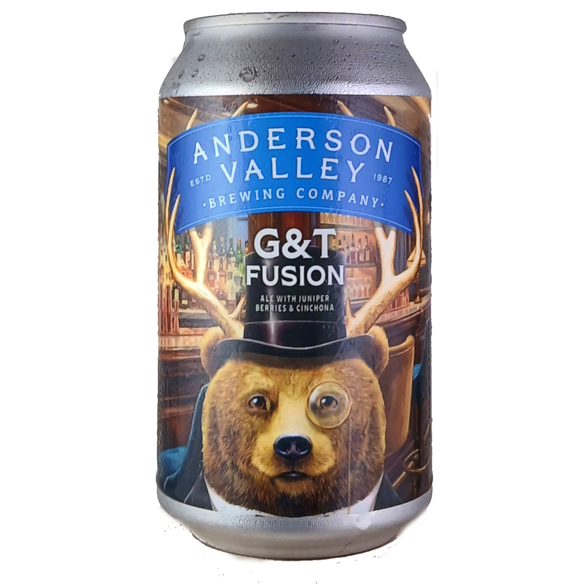 Anderson Valley G&T Fusion beer Label Full Size