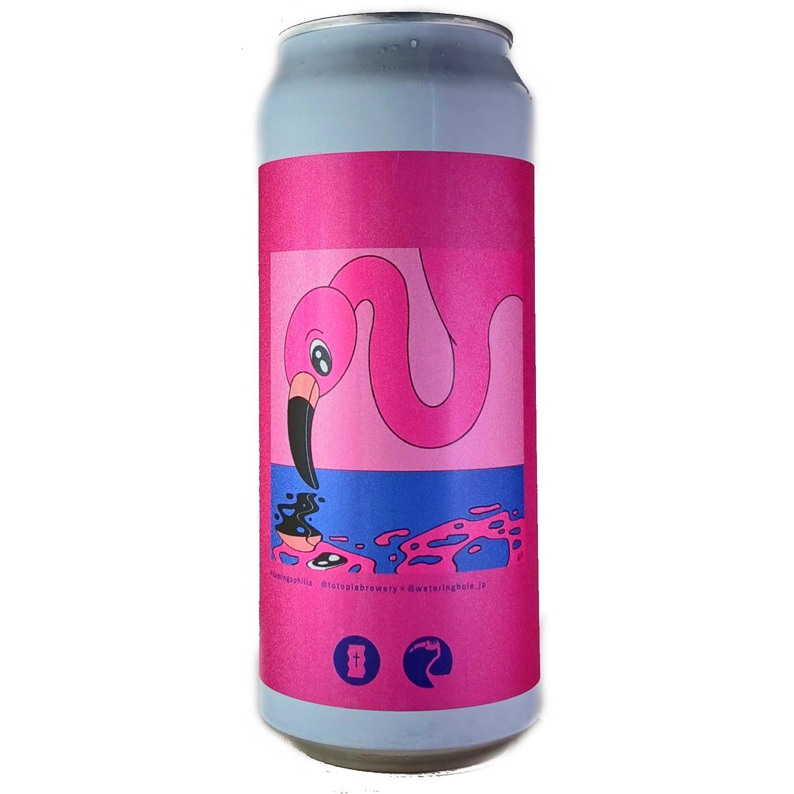 Totopia Flamingophilia beer Label Full Size