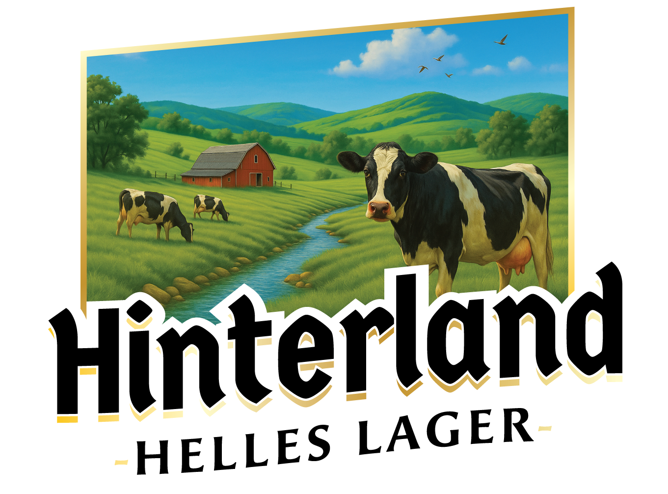 Goerdts' Brewhaus Hinterland Helle beer Label Full Size