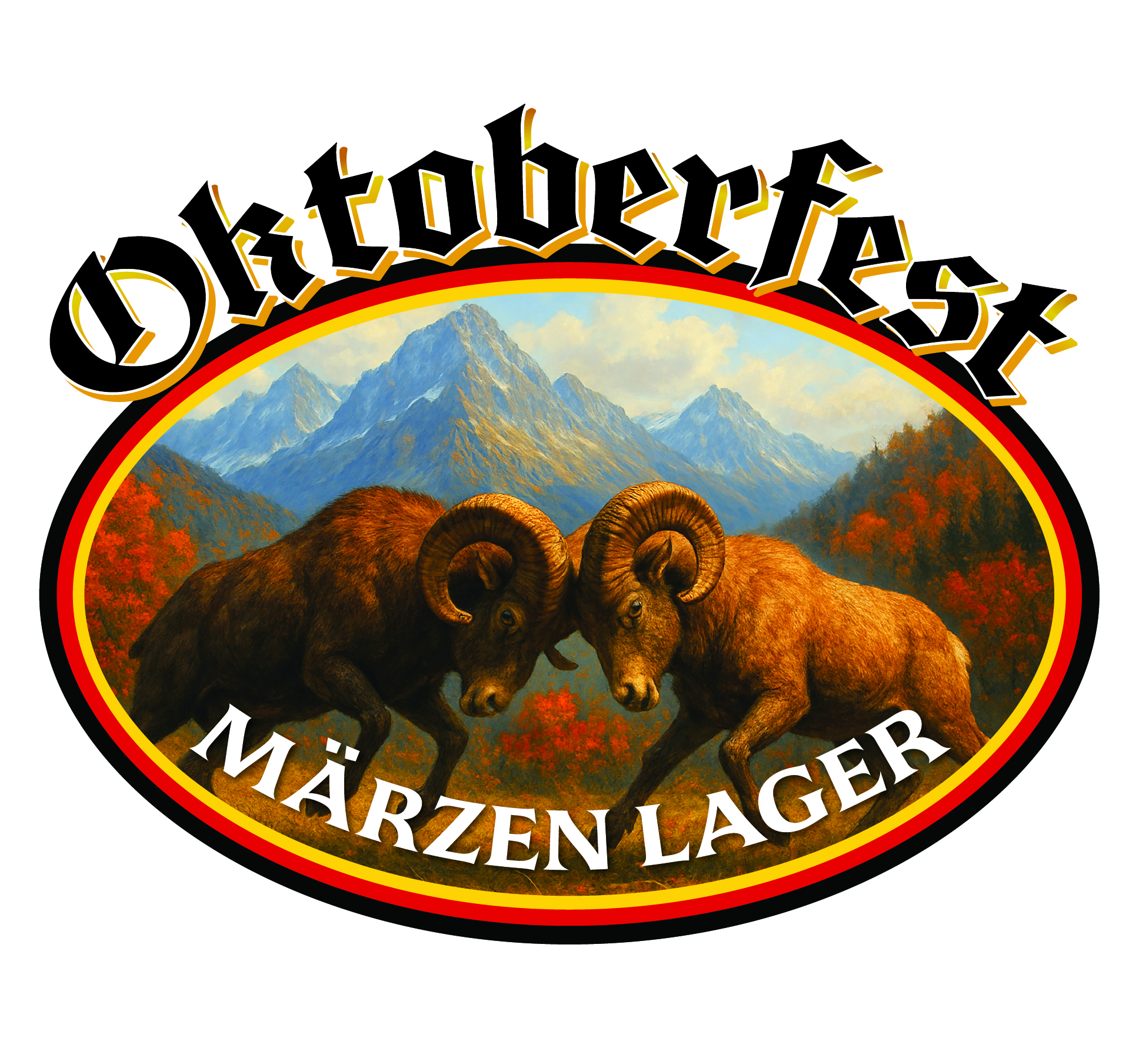 Goerdts' Brewhaus Oktoberfest beer Label Full Size