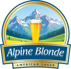Goerdts' Brewhaus Alpine Blonde beer Label Full Size