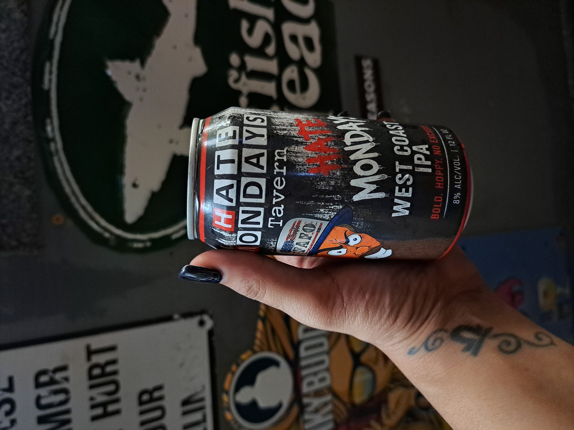 Magic 13 Hate Mondays West Coast Ipa beer Label Full Size