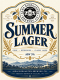 Alba Biergarten Brewing Co. Summer Lager beer