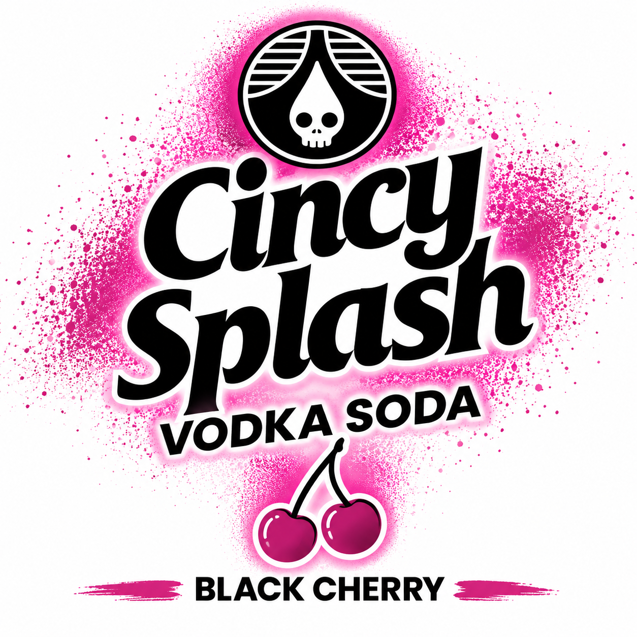 Rhinegeist Cincy Splash Black Cherry beer Label Full Size
