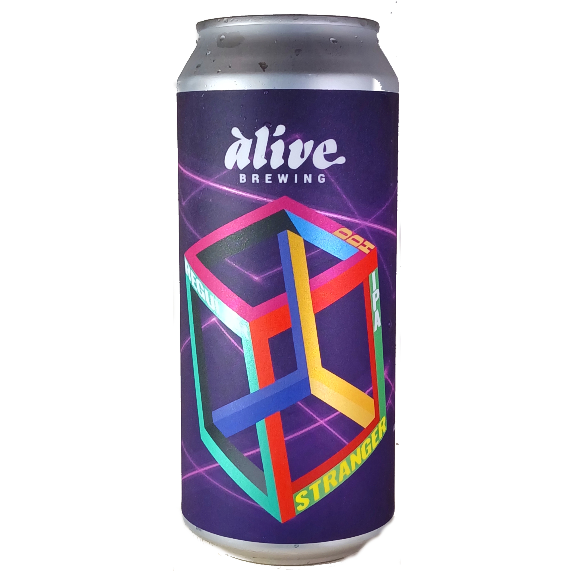 Alive Brewing Regular Stranger beer Label Full Size