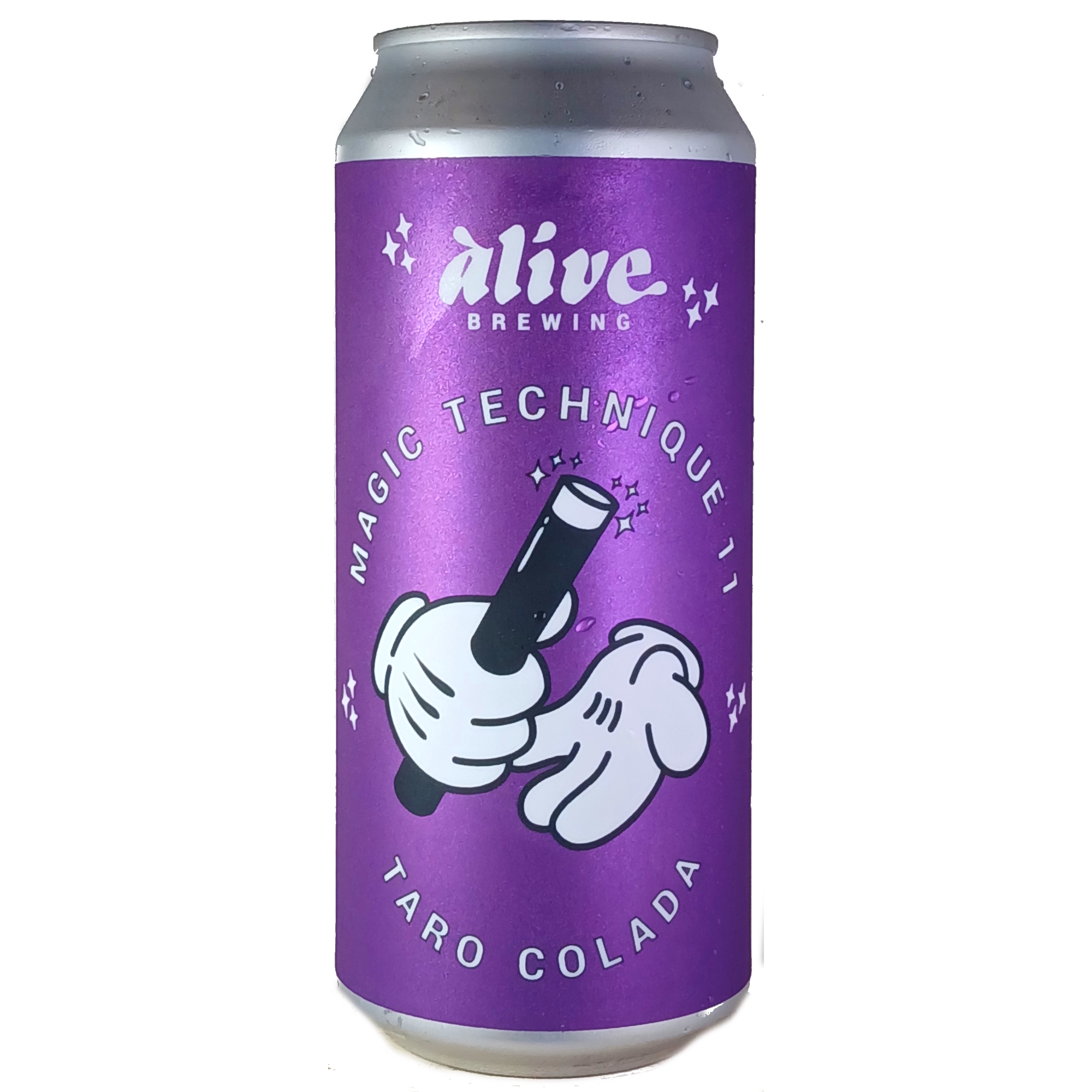 Alive Brewing Magic Technique 11 Taro Colada beer Label Full Size