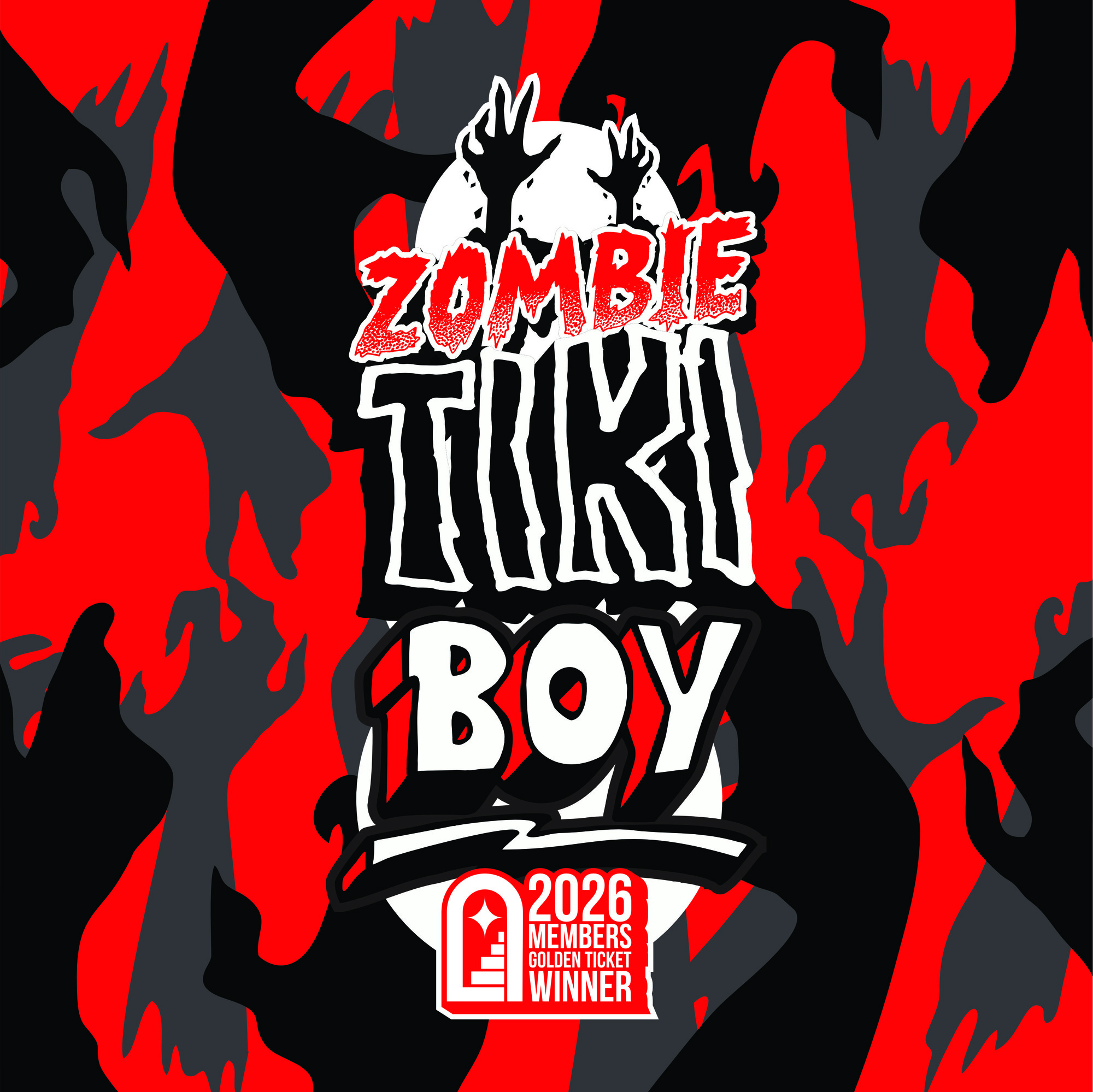 Atrium Zombie Tiki Boy beer Label Full Size